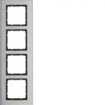 Berker 10143606, Anthrazit, Edelstahl, Edelstahl, Schraubenlos, Berker, Matte, B.7
