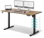 SENSE7 Nojo H&ouml;henverstellbarer Schreibtisch 140x70 cm Elektrisch Dunkelbraun Gaming
