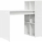 vidaXL Schreibtisch mit Regal Wei&szlig; 108 x 55 x 103.5 cm Holzwerkstoff - Wei&szlig;