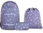 Coocazoo, Schulrucksack-Set MATE Reflective Wings3-teilig - Lila