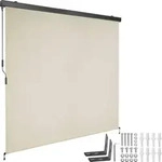 tectake&reg; Senkrechtmarkise Eloise verschiedene Gr&ouml;&szlig;en inkl. Wandhaltern - Beige