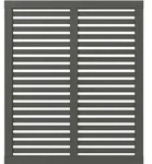 Plus Zaun Harmoni 120 x 140 cm umbragrau fungizidbehandelt - Grau