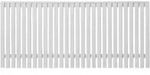 Vorgartenzaun PLUS Sendai 180 x 80 cm RAL 9010 wei&szlig; - Wei&szlig;