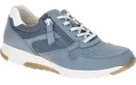 Gabor ROLLINGSOFT Damenschuhe - sportliche Schn&uuml;r- Halbschuhe blau Freizeit...
