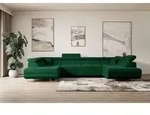 ALTDECOR Ecksofa in U-Form mit Schlaffunktion und Bettkasten GUSA-U -...