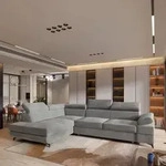 Masseno Ecksofa FAVIEN L-S mit Schlaffunktion L-Form, Sofa mit Bettkasten,