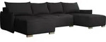 MIRJAN24 Wohnlandschaft Focus U, Ecksofa mit Bettkasten und Schlaffunktion,
