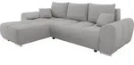 MIRJAN24 Ecksofa Logo L mit Bettkasten und Schlaffunktion, Seite universal,