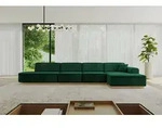 ALTDECOR Ecksofa in L-Form IREA-L3-v2 412x165x80 cm Dunkelgr&uuml;n Corner Sofa...