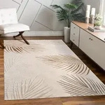 Paco Home Teppich Wohnzimmer Kurzflor Waschbar Palmen Muster Bl&auml;tter Florales Design