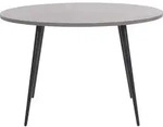 BELIANI Esstisch Grau / Schwarz ⌀ 120 cm aus MDF-platte und Metall in...