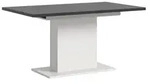 Esstisch Motion ausziehbar, Wei&szlig;/Grau, V-Fu&szlig;, 150-190 cm - Grau