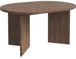 Selsey Ovo &ndash; Ausziehbarer Esstisch, rund, 110&ndash;190 x 110 cm, Holzoptik...