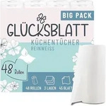 Gl&uuml;cksblatt K&uuml;chent&uuml;cher, 48 Rollen &aacute; 45 Blatt, 3-lagige K&uuml;chenrollen, 100%
