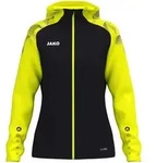 Jako Kapuzenjacke Sonic Damen - schwarz/neongelb, Gr&ouml;&szlig;e:34/36 - Schwarz