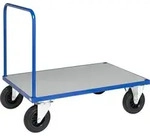 Kongamek Plattformwagen in blau 1000x700x900mm mit offenem Schiebegriff,...