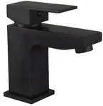 HOME DELUXE - Design Standarmatur - AQUATIC Schwarz - H&ouml;he: 112 cm, inkl. Handbrause