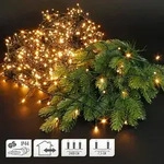 Nedis LICHTERKETTE 320 LED WW AUSSEN, Girlande, Schwarz, Wei&szlig;, Weihnachten, 27 m,