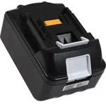 Akku kompatibel mit Makita Blockakku baugleich Typ LXT400 mit LED - Schwarz