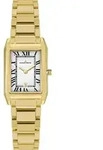 Jacques Lemans 1-2189.1O Damen-Quarzuhr Torino Rechteckig Goldfarben - Silber