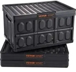 VEVOR 3er-Set 45L Profi Klappbox aus PP Transportbox mit Deckel Faltbarer