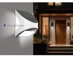 Braytron Solar LED Wandleuchte 3W 6500K Au&szlig;enleuchte mit Bewegungssensor