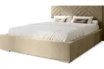 Polsterbett Aura 200x200 cm, Bett mit Kopfteil, Doppelbett mit Bettkasten und