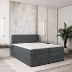 Masseno Boxspringbett LUNERA 160x200 cm Komplett-Set mit Bonell Matratze und...