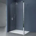 doporro Duschwand 130x200cm Walk-In mit 30cm Nebenteil, 8mm Duschabtrennung...