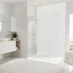 Duschr&uuml;ckwand SCHULTE DecoDesign ExpressPlus Stein Wei&szlig; 255 x 150 cm...