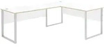 B&uuml;ro Serie Memphis - Winkelschreibtisch Wei&szlig; & Artisan Eiche - ca. 223 x 170 cm -