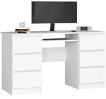 AKORD Furniture Factory IP0PBIUBIAA11, Gerade, Rechteckige Form, Matt, Wei&szlig;, 6
