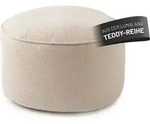 LUMALAND Sitzsack-Hocker Indoor Teddyfleece 50l beige - Beige