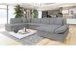 MIRJAN24 Ecksofa Bergen mit Bettkasten, Regulierbare Armlehnen, U-Form...