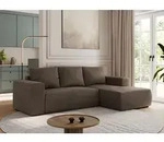 MKS MEBLE Sofa mit Schlaffunktion - Ecksofa mit Schlaffunktion und Bettkasten -...
