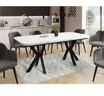 Ausziehbarer Esstisch im Modern-Stil - Rechteckiger Tisch in Wei&szlig;er...