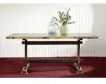 MASSIVMOEBEL24 Esstisch Altholz 180x90x76 mehrfarbig lackiert NATURE OF SPIRIT...