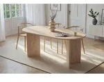 Skye Decor, Sablin - Travertine, Esstisch, Travertin, 100 % Melaminplatte, 180 x 89,5
