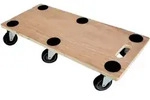Profi Transportroller HERCULES | BxT 30x68 cm | Traglast 300 kg | 6 Gummirollen &