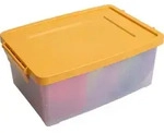 Betzold Aufbewahrungsbox, 16 x 39,5 x 27,5 cm, wei&szlig;-transparent, Naturfarben,...