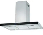 NEG Super-Power Insel-Dunstabzugshaube 90 cm Edelstahl, Abluft+Umluft,...