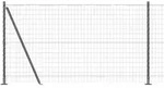 vidaXL Geschwei&szlig;ter Drahtzaun mit Betonfundament 25 x 1,2 m (B x H) - Grau