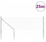 vidaXL Schwei&szlig;drahtzaun mit Spikes 25 x 0,8 m (B x H) - Silber