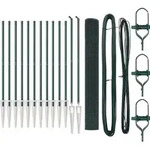 vidaXL Schwei&szlig;drahtzaun mit Spikes 25 x 1 m (B x H) - Gr&uuml;n
