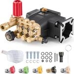 VEVOR Hochdruckreiniger Pumpe, 25,4 mm (1") Welle Horizontale Triplex Kolben,...
