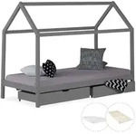 Homestyle4u Kinderbett 90x200 mit Matratze mit &reg; Standard 100 mit &reg; Standard...