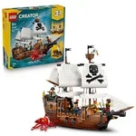 LEGO Creator Legend&auml;res Piratenschiff Spielzeug - Modellbau mit 2 Bauoptionen - Burg