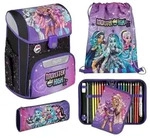 Scooli EasyStart Schulranzen-Set 5-teilig Monster High violett schwarz -