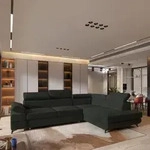 Masseno Ecksofa FAVIEN R-S mit Schlaffunktion L-Form, Sofa mit Bettkasten,