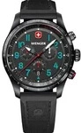 Wenger 01.0543.116 Herrenuhr Terragraph Chrono 43mm 10ATM - Schwarz